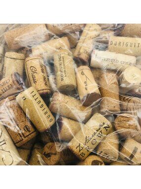 Lot 150 Assorted Used Wine Corks Mixed Brands Natural Corks Crafts DIY Projects